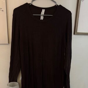 Lululemon Brown Long Sleeve Shirt